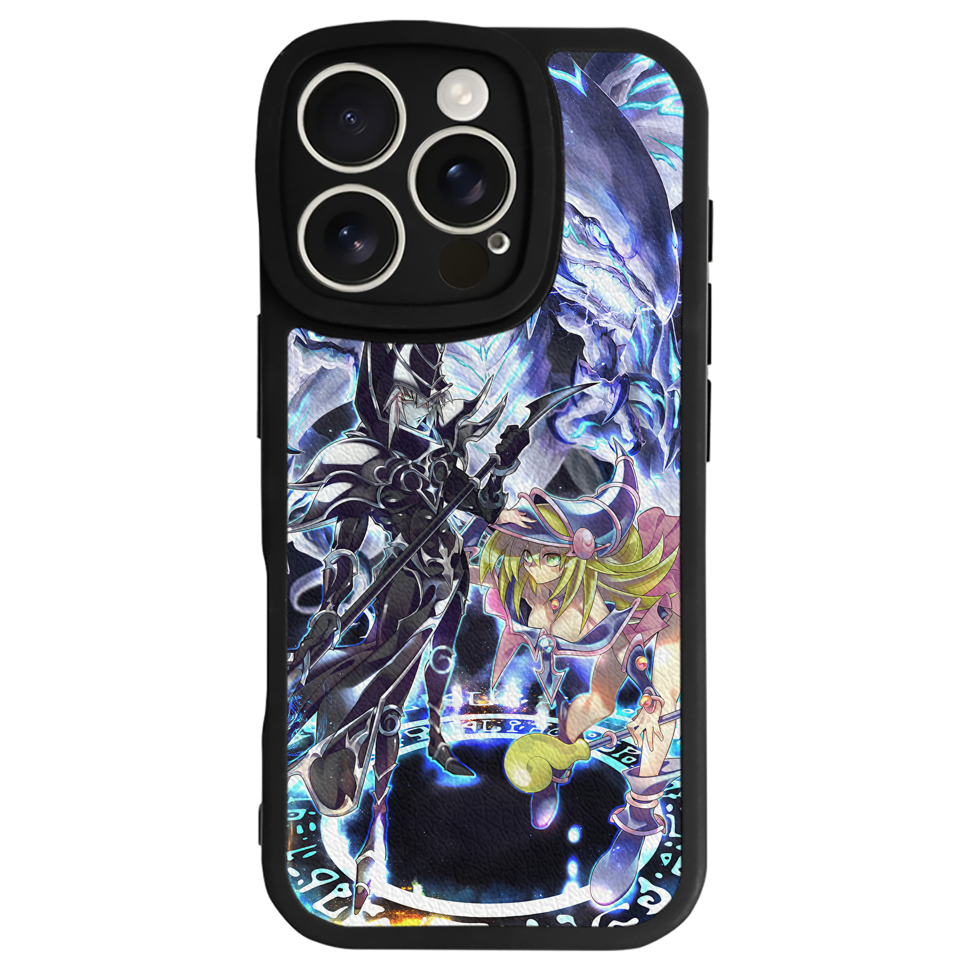 （画像用） 遊☆戯☆王 Yu-Gi-Oh! 【iPhone 16シリーズ対応】シリコンスマホケース（レザー調） 材質：シリコン